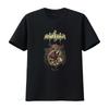 Nokturnal Mortum Oberih Ts Black T Shirt Unique Skull Mushroom Wing Design for Men Vintage Washed Top For Everyday Wear