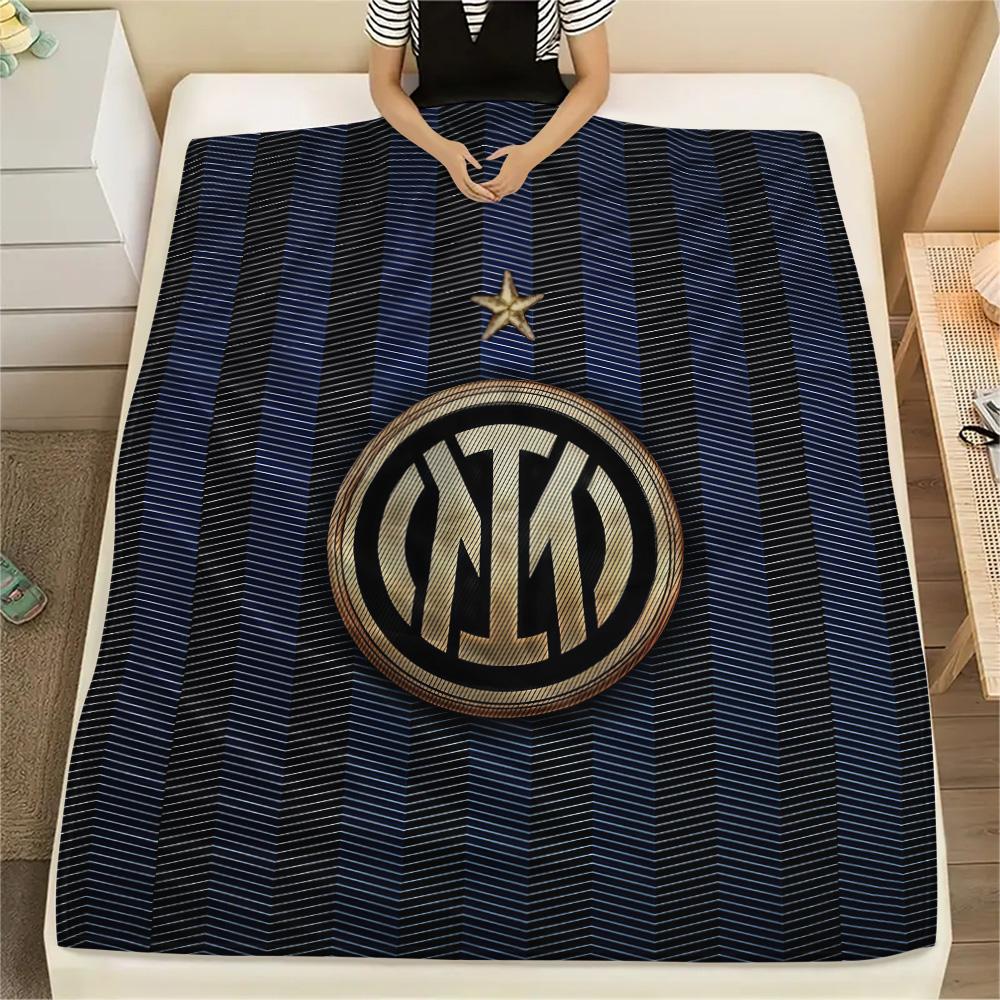 Football Club Internazionale Milano Flannel Blanket, High quality Comfortable for All Seasons, Home Decor, Warmth and Comfort