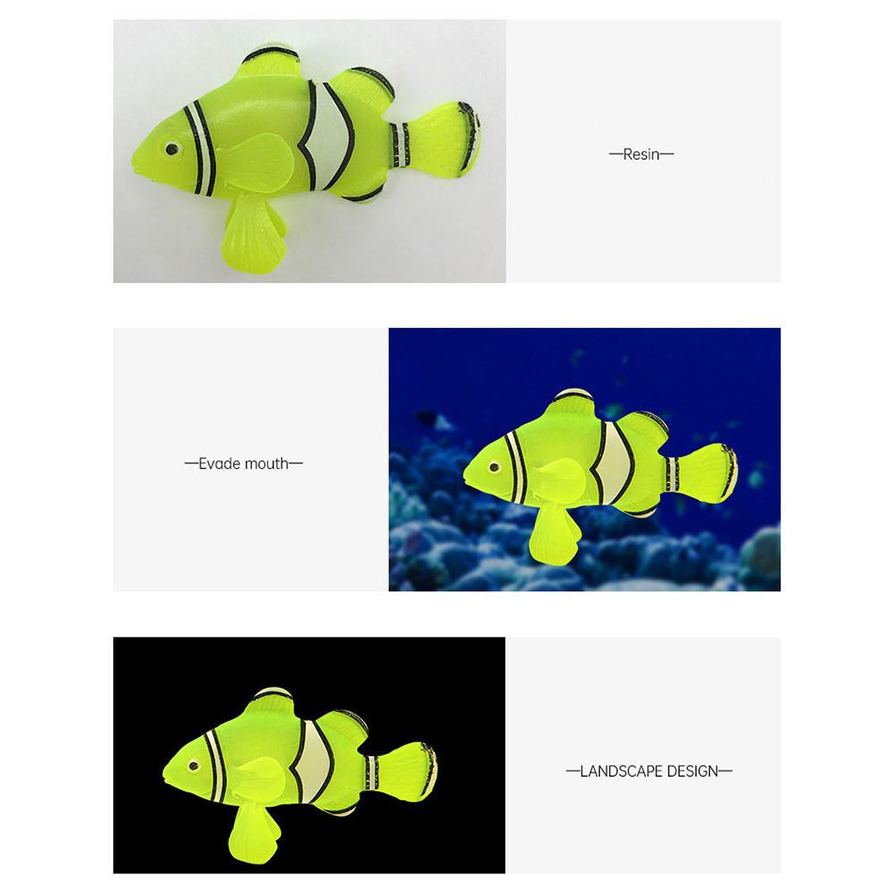 Luminous Artificial Simulation Goldfish Silicone Floating Fake Fish For Aquarium Fish Tank Decoration