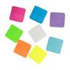 Fluorescent Color Adhesive PET Note Pad 20 Sheets/Pad Small Adhesive Notepads Memos Sheet For School Office Organization