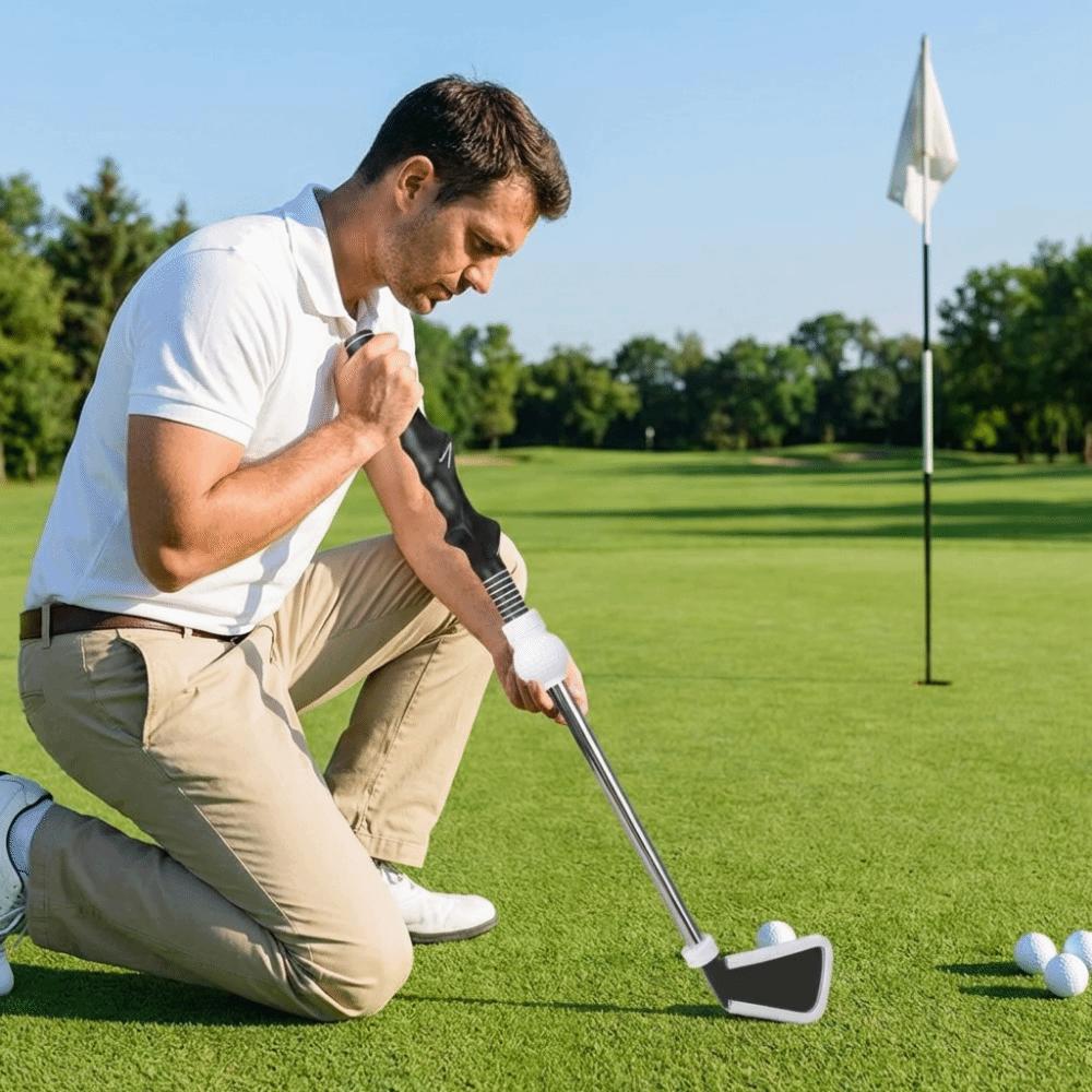 Portable Golf Grip Trainer Practice Stick Swing Training Aid Golf club Driving Range