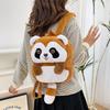 Stuffed Animal Little Raccoon Plush Backpack Plush Cartoon Doll Bag Cute Camel Plush Bag  Party