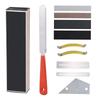 Guitar Fret Slotting File Guitar Fret File Grinding Maintenance Tool File Leveling Tool Crowning Luthiers Tool for Bass
