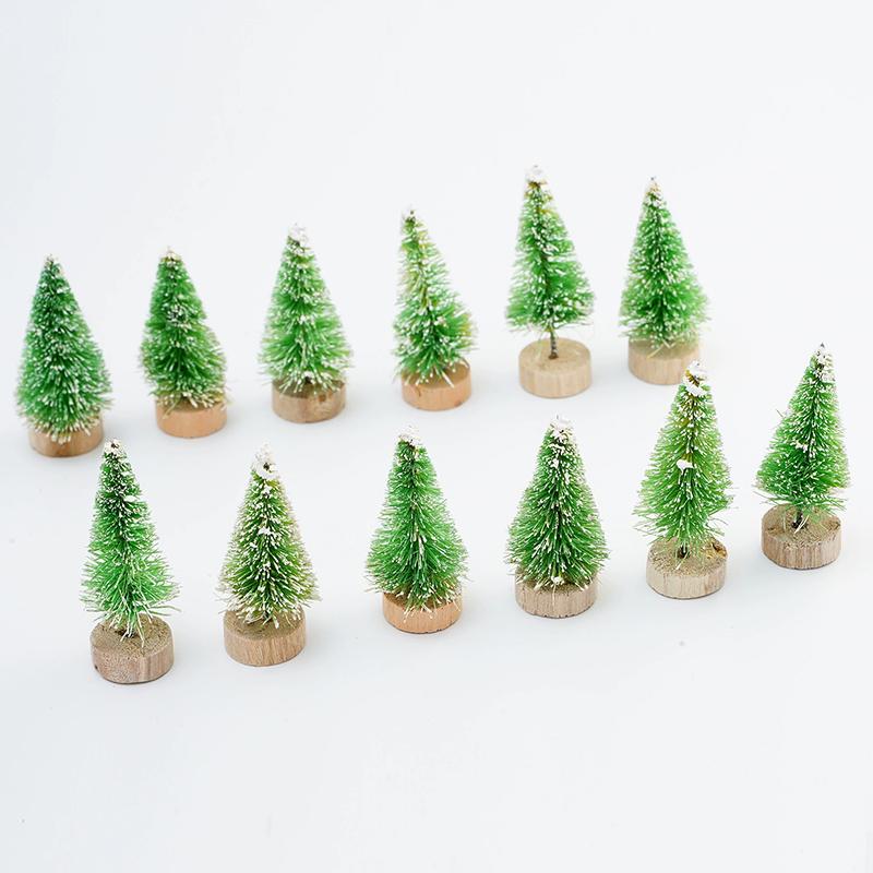WTEMPO Mini Christmas Tree Home Office Store Desktop Christmas Tree Ornaments Festive Indoor Outdoor Christmas-themed Party Decorations