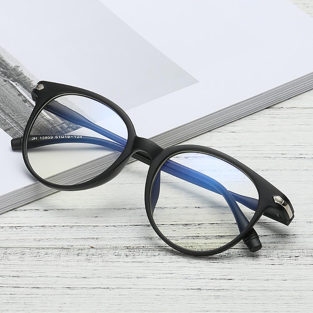 

PC Anti Blue Light Women Optical Spectacle Eyeglass Round Transparent Glasses Clear Lens Glasses