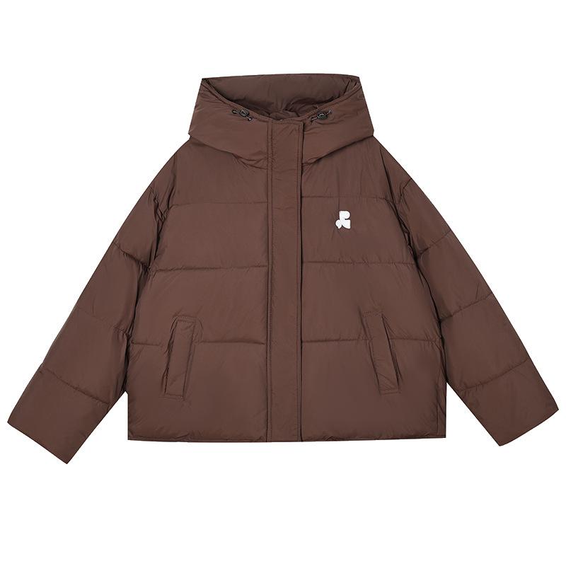 Dámská krátká zimní bunda s kapucí, větruodolná, zesílená, teplá, s raglánovými rukávy, 5 barev