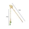 Chinese Style Hair Sticks Vintage Long Tassel Hair Chopsticks with Glaze for Bun Hair Accessories