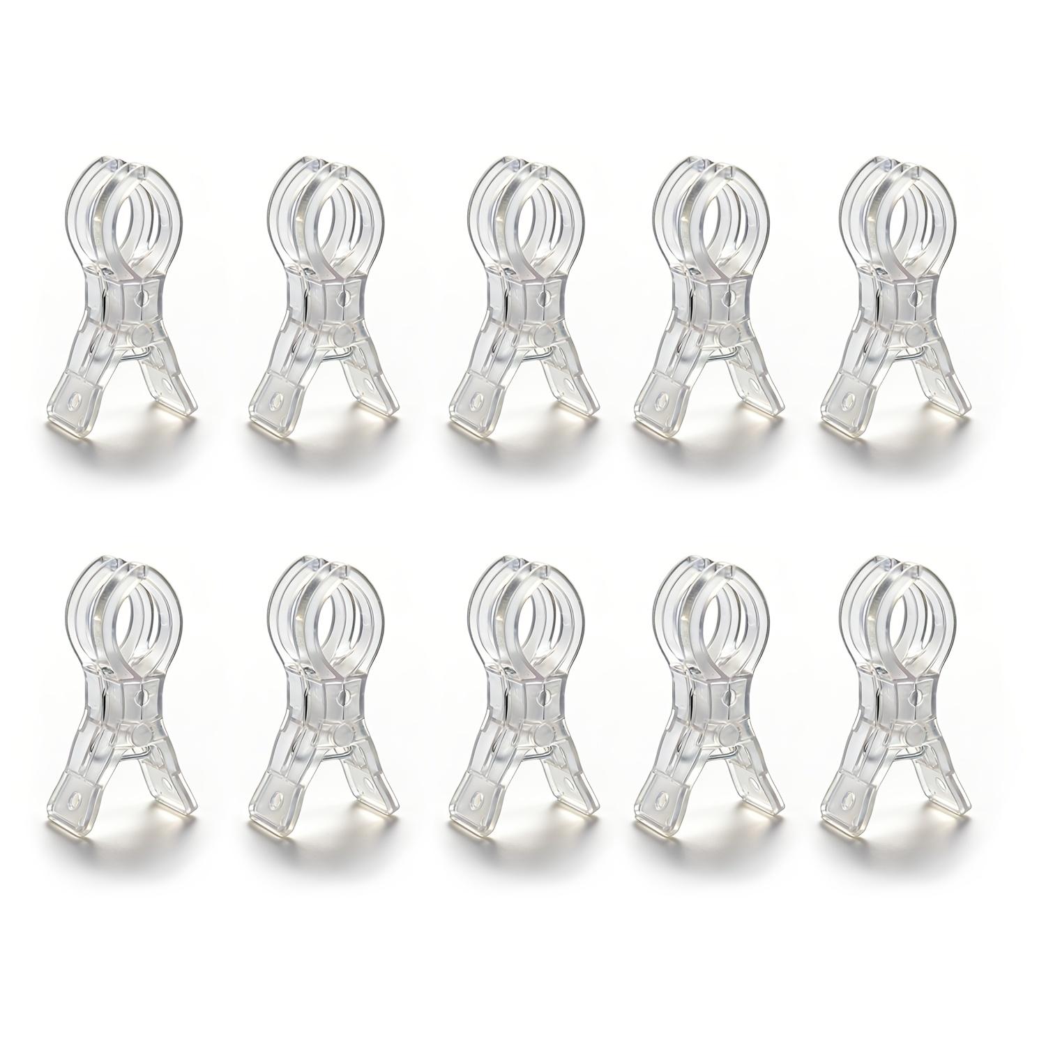 

10Pcs Transparent Spring Clips,Multi-Purpose Balloon Arch Clip For Background Fixing,Sturdy Craft Clip,Birthday Party Decoration
