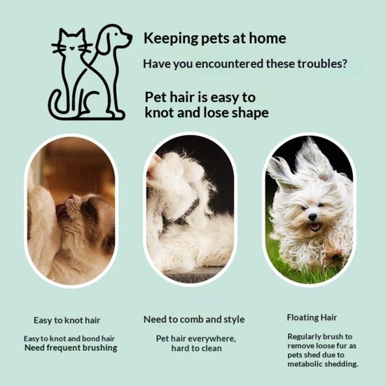 Self Cleaning Cat Brush Pet Grooming Comb with Stainless Steel Dense Teeth Detangling Comb Removes Loose Fur for Dogs Cats Flea