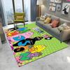 Tappeto Cartoon Anime Famiglia Barbapapa per Casa Soggiorno Camera da Letto Divano Zerbino Decorazione, Tappeto per Area Bambini Tappetino Antiscivolo