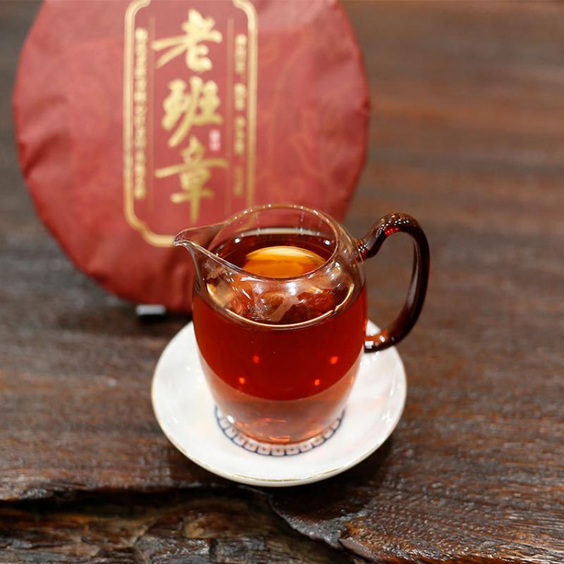 710 г Лаобаньчжан Спелый чайный пирог Пуэр Юньнань Старое дерево Пуэр Приготовленный — фото 7