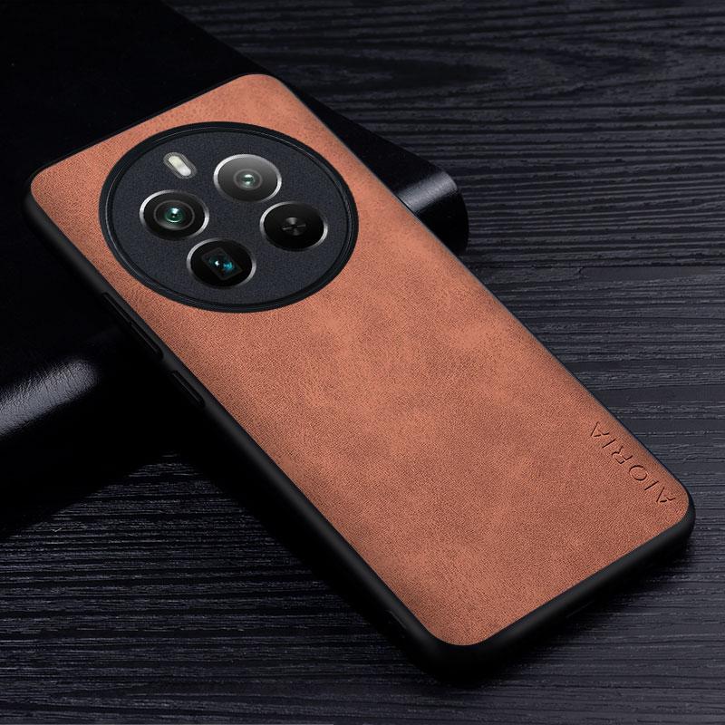 

Премиальный чехол для телефона из искусственной кожи для Realme 12 Pro Plus 5G, устойчивый к царапинам однотонный чехол для Realme 12 Pro Case Realme 12 Pro Plus темно-синий