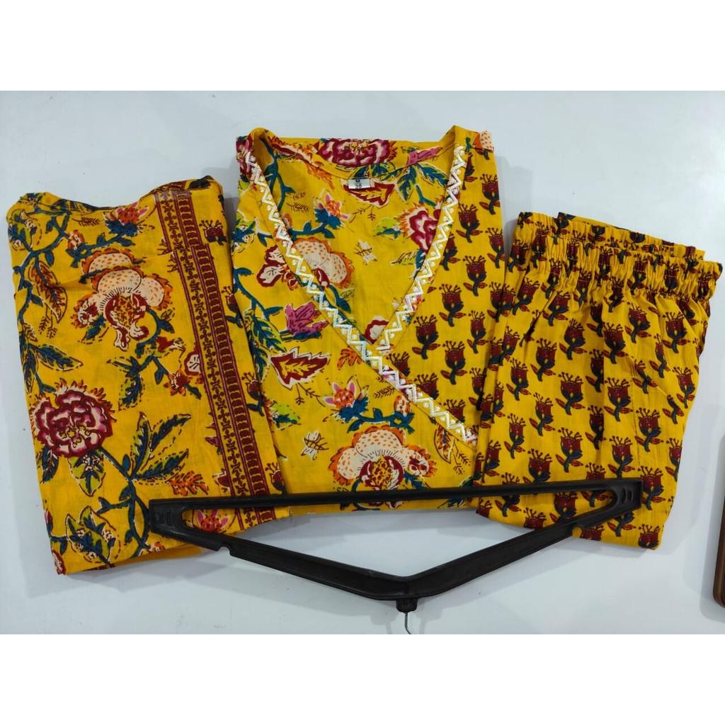 Women Party Wear Top Tunic Kurti Pant Dupatta Set Indian Designer Anarkali Suit VF-3002