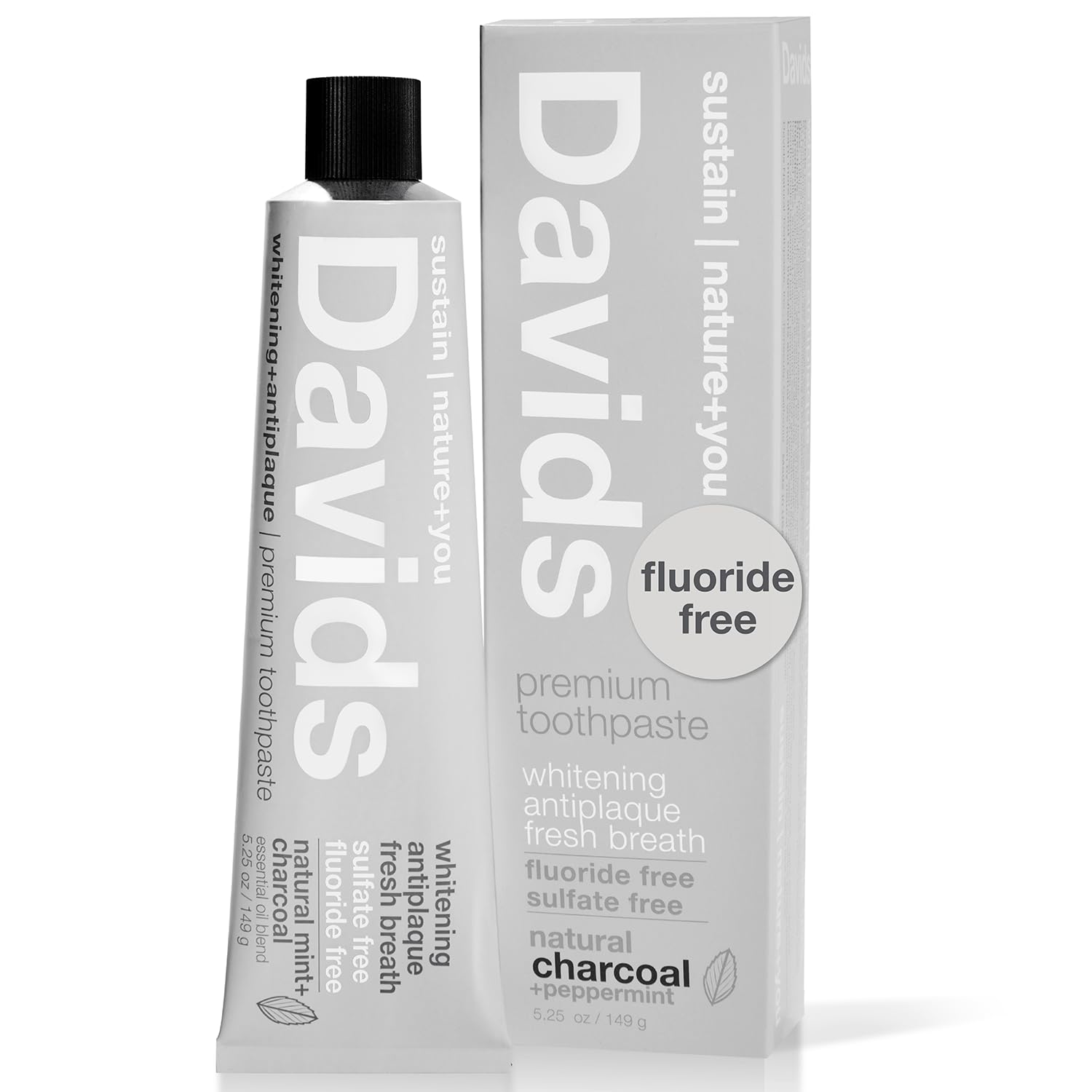 

Davids Whitening Toothpaste (Charcoal) Mint 149g