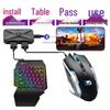 JiaYing PUBG One-Handed Keyboard & Mouse Auto-Press Gun Peripheral Set