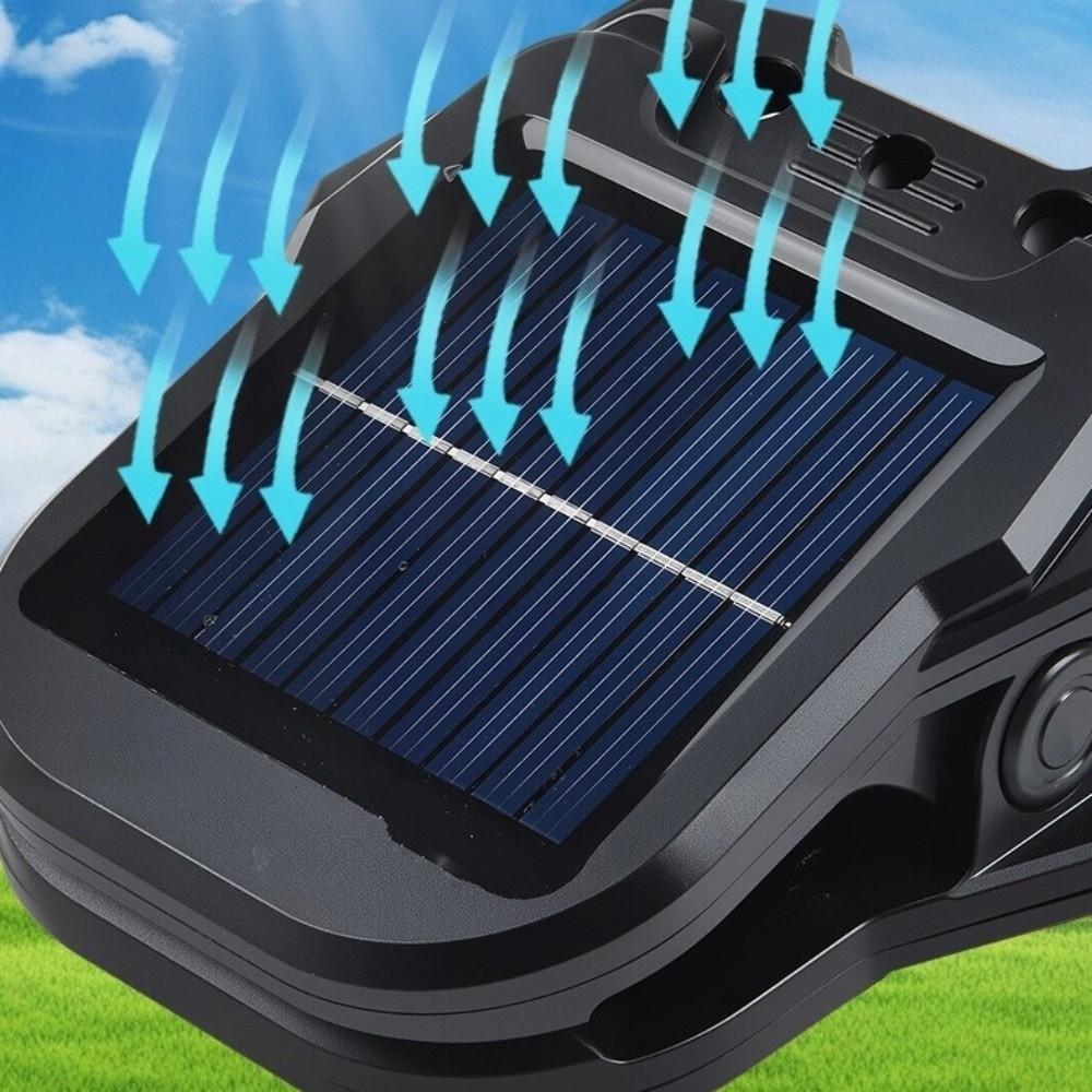 Solarbetriebene Solar-Gartenleuchte 4 Lichtmodi Clip-Leuchte Tragbare Solar-Bewegungsleuchten Außen