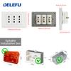 DELEFU Italian Standard White 118 Type Wall Switch Socket with USB + TYPE-C Socket Is Suitable for Hotels and Households.