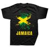 Jamaica Retro Movement Jamaican Flag T-shirt Pattern Cotton Street Short Sleeve Birthday Gift T-shirt Men's Clothing Tops Y2K