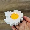 2Pcs Leaf Silicone Molds for Epoxy Resin Gypsum Decoration Silicones Candlestick Molds for Tealight Holder Jewelry Tray