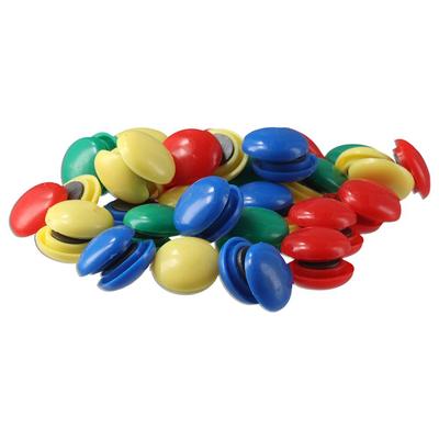 80PCS Multi-color Refrigerator Whiteboard Magnets Durable Round Plastic Magnet