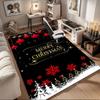 "Merry Christmas" Red Baubles & Snowflakes Phone Case CoverOffice Mat Home Decor Office Desk Chair Carpet for Office Ph2