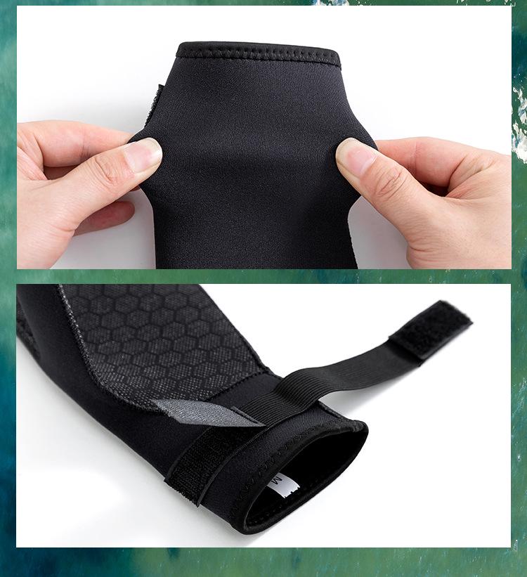 3mm Black Non-Slip, Wear-Resistant Diving Gloves for Fishing, Snorkeling, Surfing, and Water Rescue.