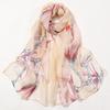 New Women's Air Conditioning Thin Silk Scarf  Silk Emulated Silk Versatile Silk Scarf  Sun Protection Scarf  Colorful Scarf