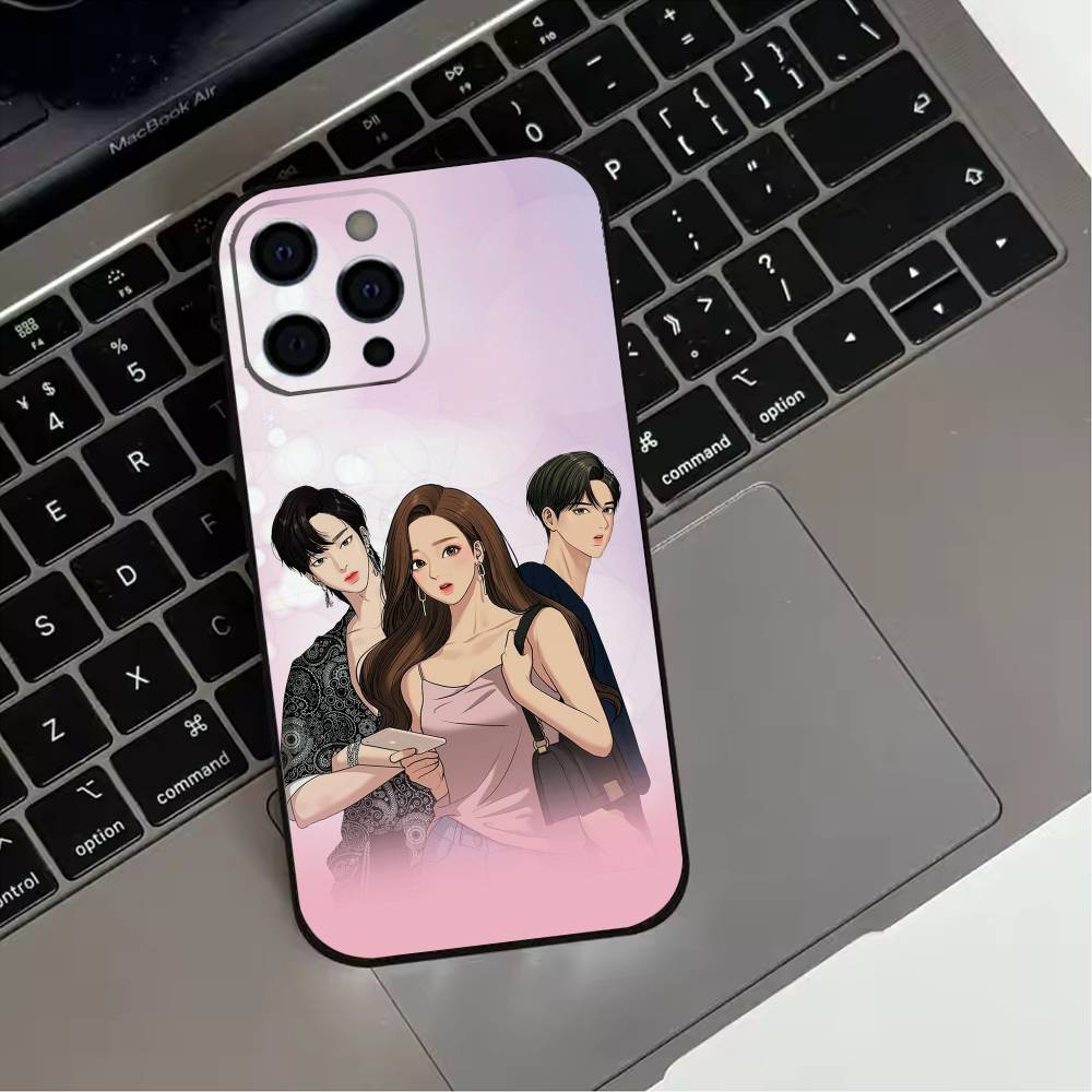 Funda para Teléfono T-TV Drama T-True B-Beauty Para iPhone 17,16,15,14,13,12,11 Plus,Pro Max,XS,Funda Negra de Silicona Suave