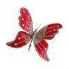 Foam Cloth Butterfly Ornament 25Cm Glittering Wing Christmas Tree Hanging Decoration For Fireplaces Doorway Display