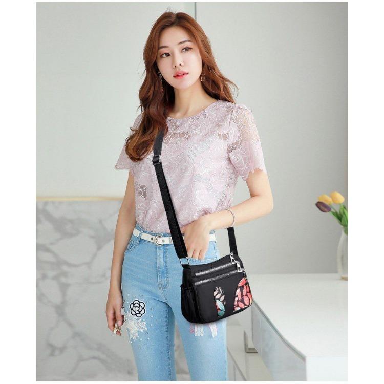 Waterproof Nylon Women's Bag Nylon Shoulder Bag Crossbody Bag Oxford Cloth Bag Fashionable Women's Bag