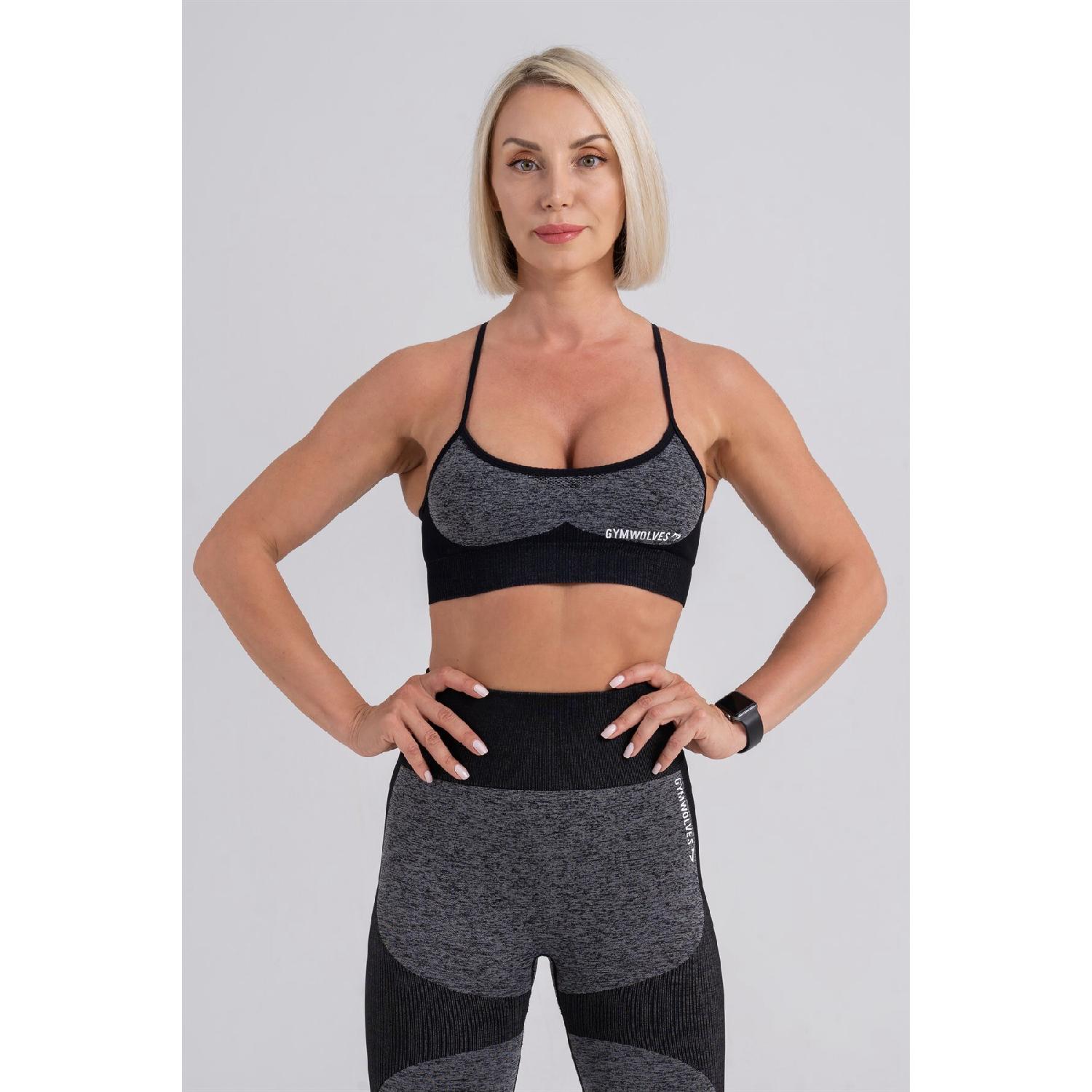 

Бесшовный спортивный бюстгальтер | Бесшовные бюстгальтеры | Черный | Сильная серия |