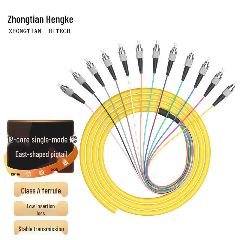 Zhongtianhengke 12-Core Fiber Optic Bundled Pigtail