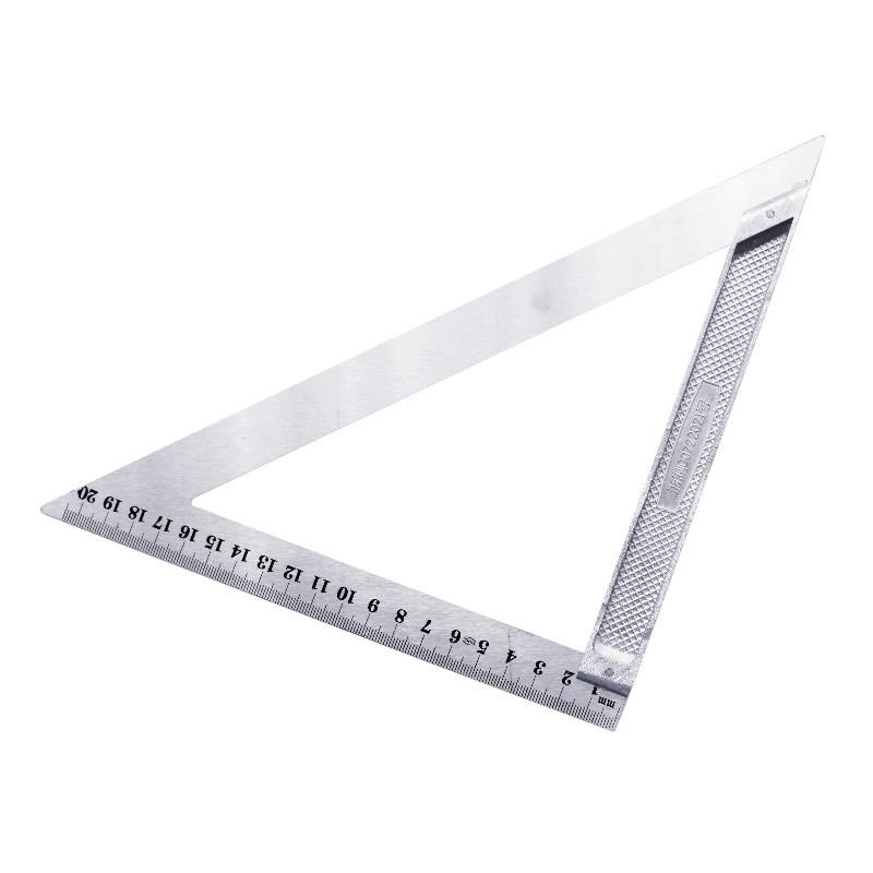 Aluminum Alloy 150x200mm Triangle Steel Angle Ruler for Woodworking