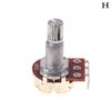 A500K B500K A250K B250K A50K B50K A25K B25K Potensiometer Splined Small Pot Elektrisk gitar Bass Effekt Amp Tone Volum18Mm Skaftdeler