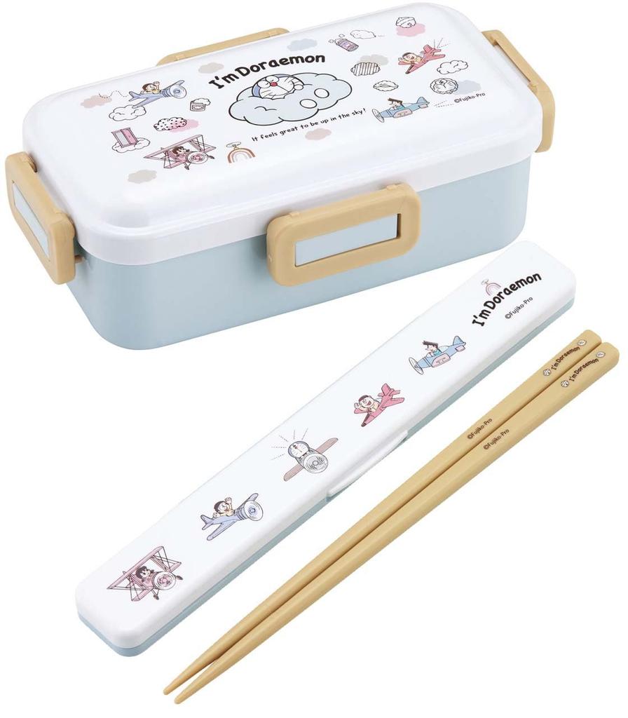 Skater Chopsticks and Chopstick Case Doraemon Sky Sanrio Adult Made In Set, Walk, Design, 18cm, Antibacterial, Size, Japan, ABC3AG-A