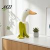 Yellow Banana Duck Creative Figurine, Resin Sculpture, Novelty Art Home Ornament Statue, Funny Desk for Office Tabletop Decor Figurine