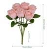 Silk Rose Simulation Flowers Small Bundle Artificial Flowers Home Decoration  Photography Props