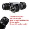 AN4 AN6 AN8 AN10 Y Adapter Block Male Thread Fuel Hose Fitting Adapter Tee Fluid Oil Pipe Air Line Joint Universal Aluminium