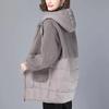 Down Cotton Jacket Women 2022 Winter New Korean Fashion Loose Casual Padded Coat Large Size Hooded Imitation Lamb Wool Outerwear