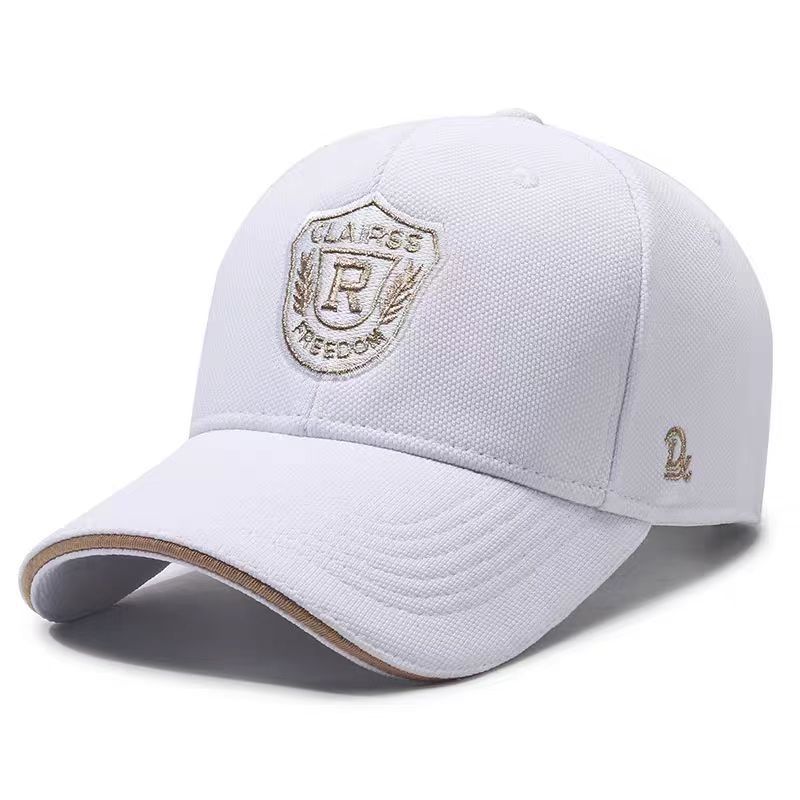 

Baseball Embroidery Letter Hat Sunshade Windproof Cap Breathable Fashion Gift White
