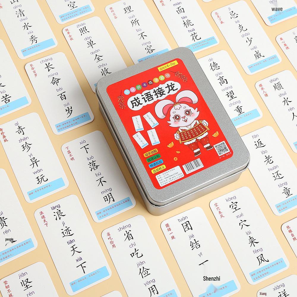 Trending Educational Idiom Solitaire Playing Cards - Fun Parent-Child Game