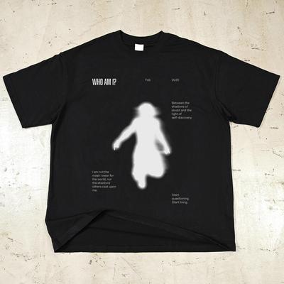 Tricou Grafic Streetwear Shadows Tricou din Bumbac Topuri Unisex Tricouri Mânecă Scurtă Tricou