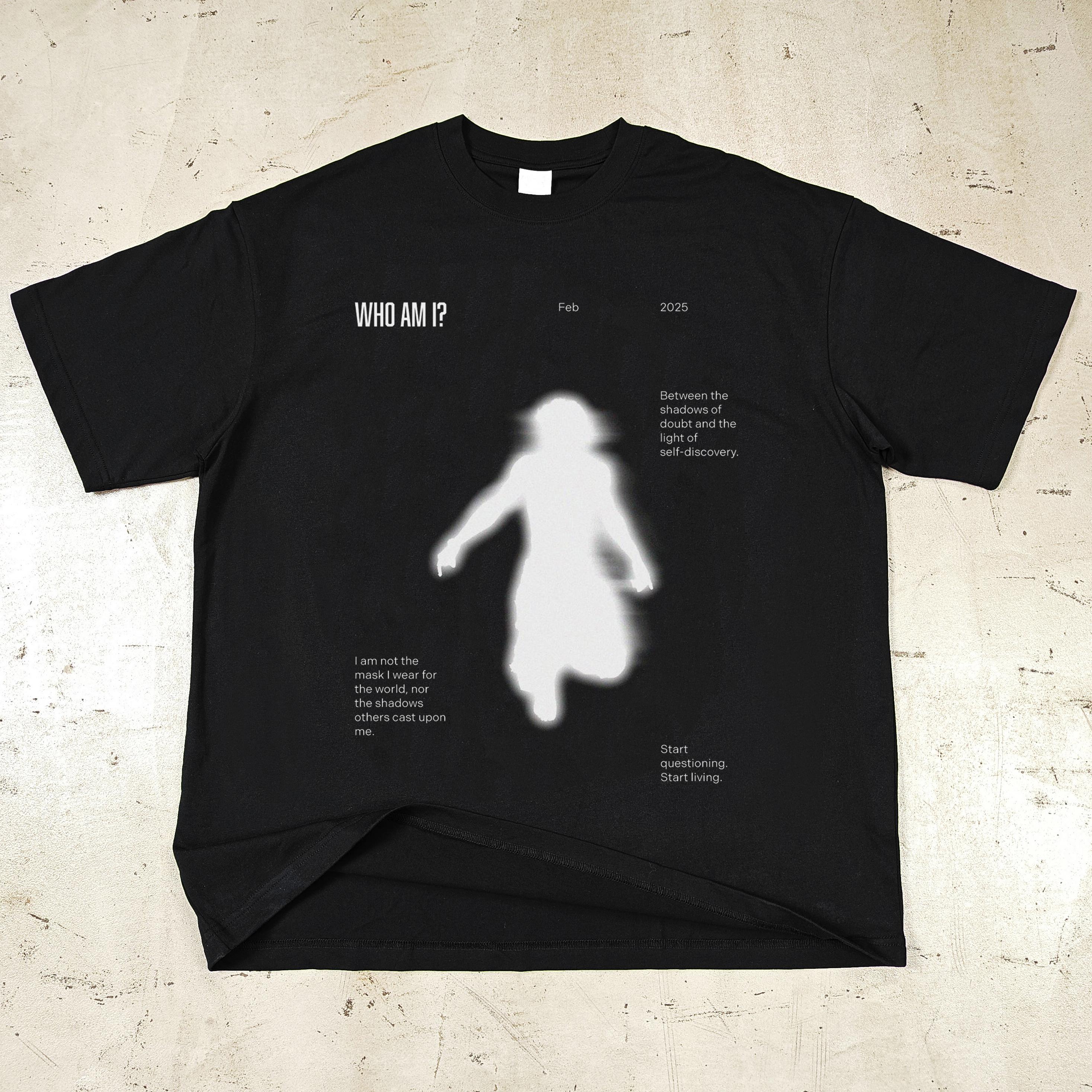 

Streetwear Shadows Graphic T-Shirt Cotton Tshirt Unisex Tops Tees Short Sleeves T Shirt XL