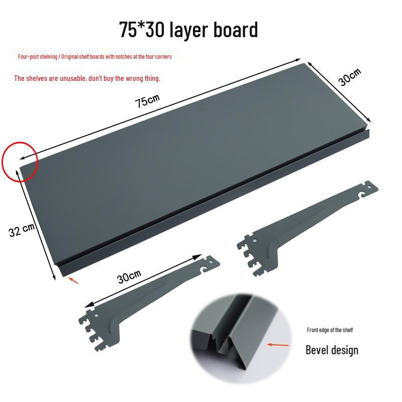 An Chen Supermarket Pegboard Shelf Bracket: Small Supermarket Convenience Store Shelf Support with Price Tag Strip
