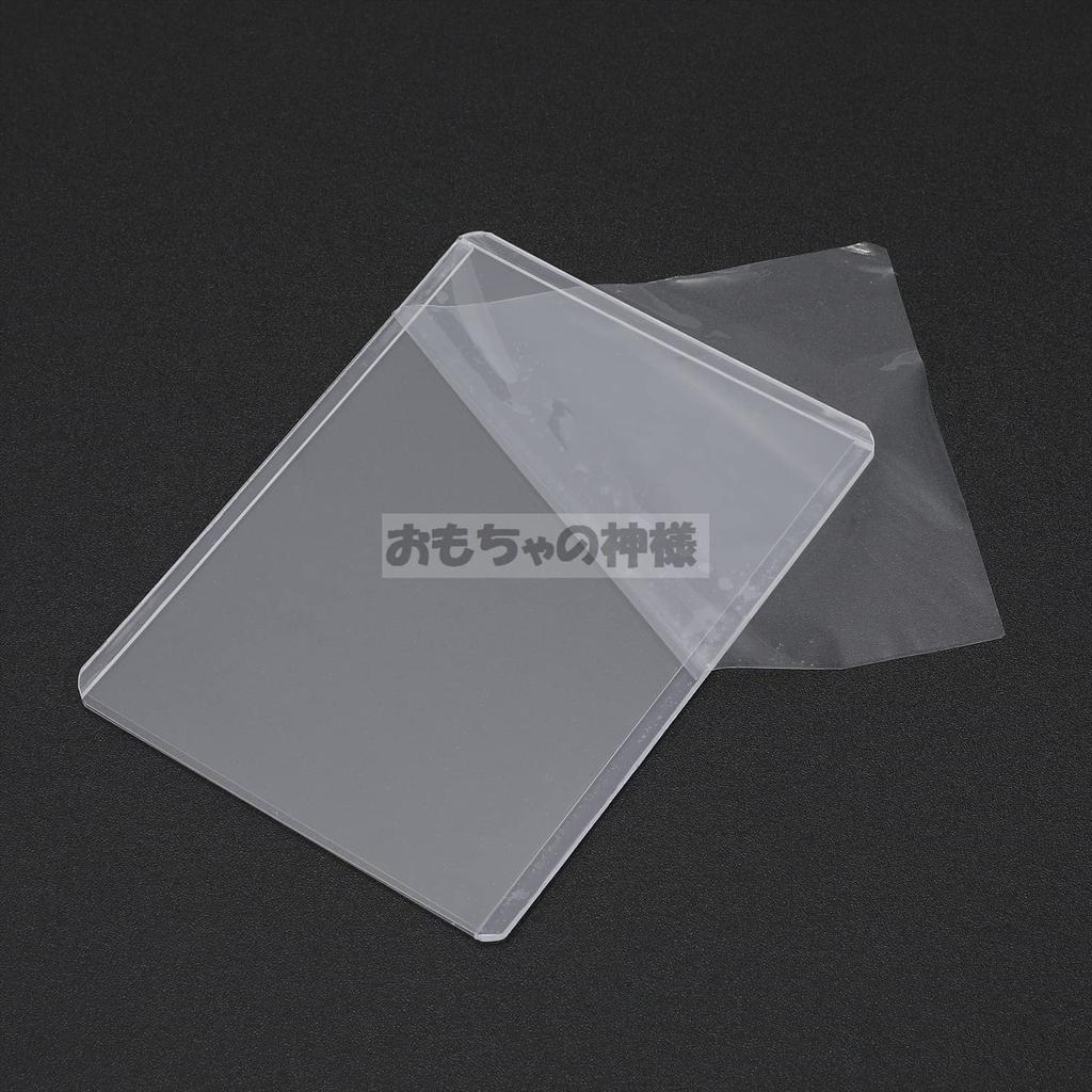 Toy God Top Loader Hard Type with Protective Film Card Loader Clear White Transparent Trading Card PVC Material and Scratch Prevention Storage of