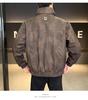 Men's 2025 Lightweight Leather Down Jacket: Stylish Short Winter Coat with Thick Stand Collar for Youth.