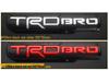 Logo Samochodu TRD PRO BRO: Pasuje do zmodyfikowanego błotnika Toyota Tundra TRD SPORT