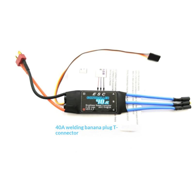 30A 40A Brushless ESC 2 4S Electronic Speed Controller Banana Connectors for RC Car Smooth Throttle Response