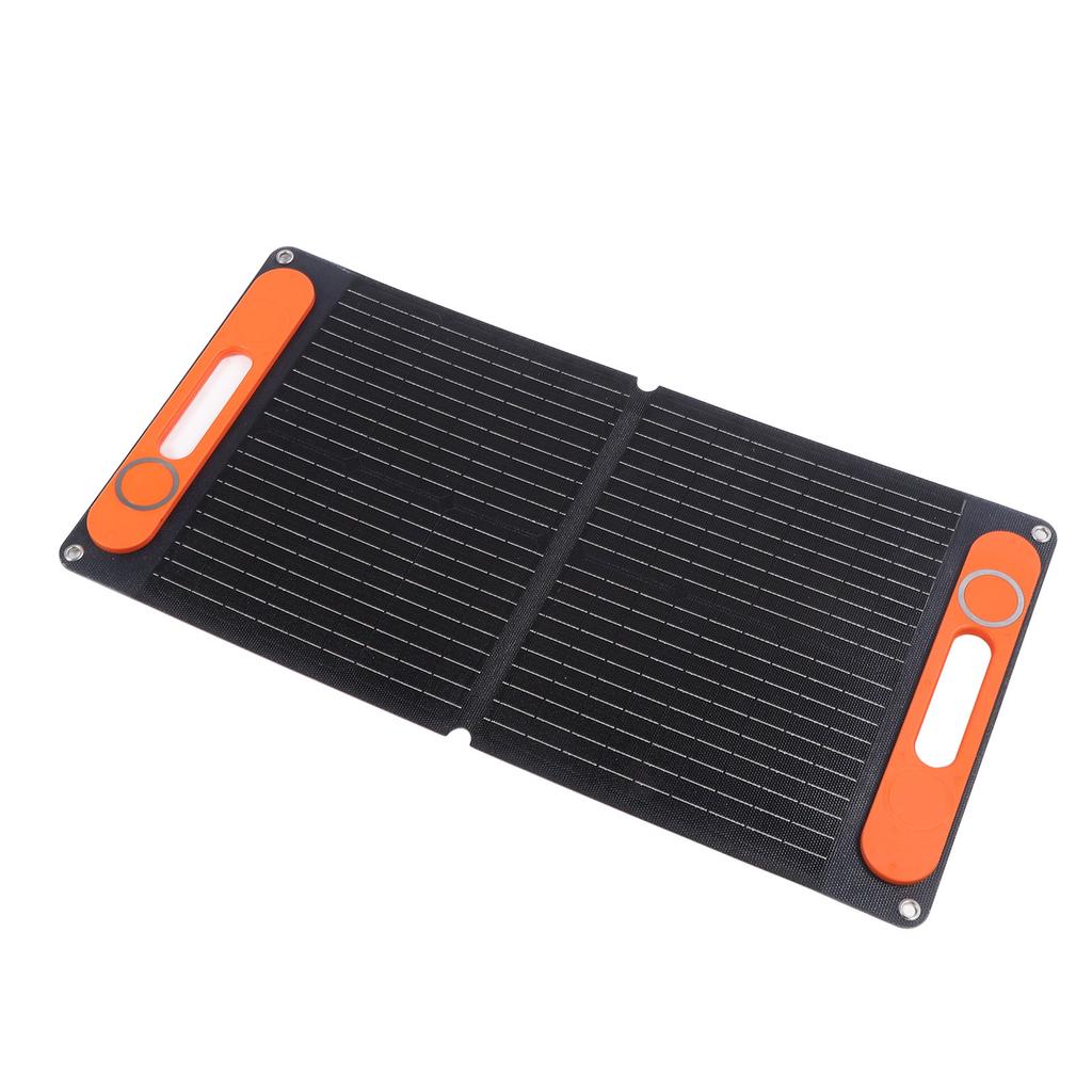 Solarpanel mit Batterieklemme Autoladegerät Tragbar Faltbar 80W Doppel-USB 12VDC Monokristallin