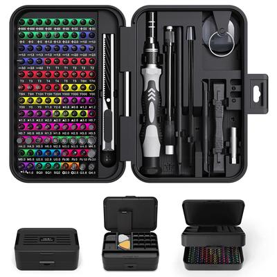 Mini Precision Screwdriver Set with Color Coded Marking, 132 In 1 Micro Magnetic Repair Tool Kit with Storage Box